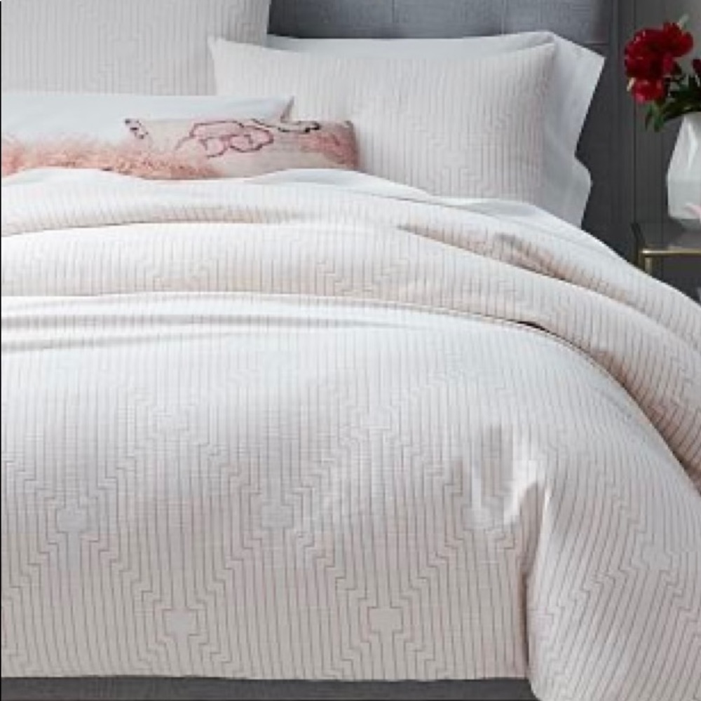 West Elm Jacquard Duvet & Sham Set (Queen)